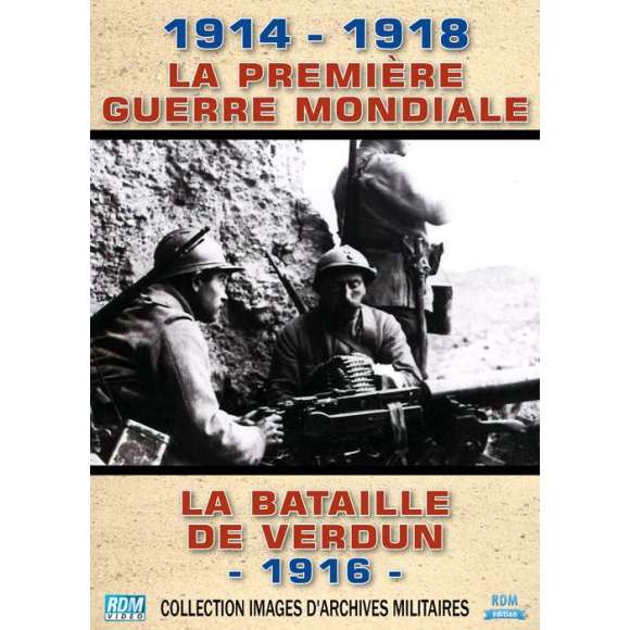 DVD - Film de  en DVD 1914-1918, la Première Guerre mondiale - La bataille de Verdun - 1916