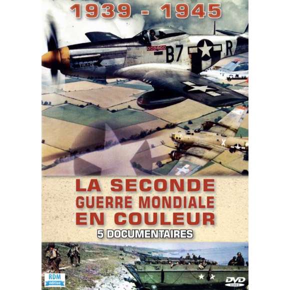 DVD - Film de  en DVD 1939-1945, la Seconde Guerre mondiale en couleur - 5 documentaires