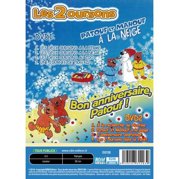 DVD - Film de  en DVD 2 Oursons (Les)