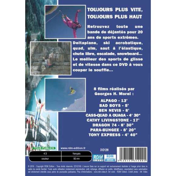 DVD - Film de H. Morel en DVD 20 ans de sports extrêmes