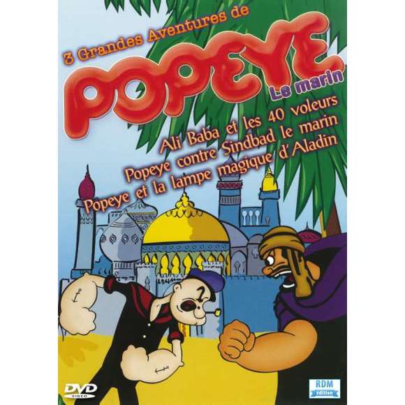 DVD - Film de  en DVD 3 grandes aventures de Popeye le marin