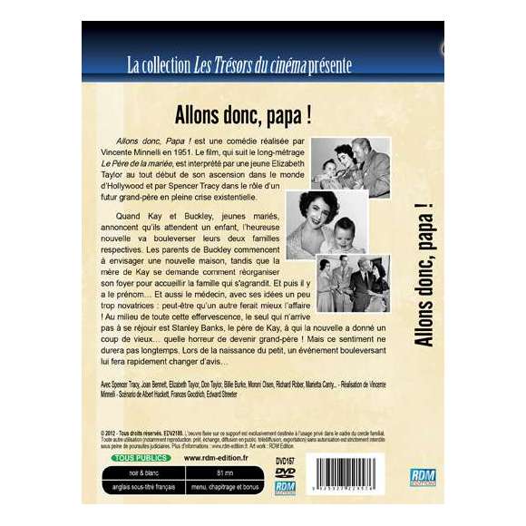 DVD - Film de Vincente Minnelli  en DVD Allons donc, Papa !