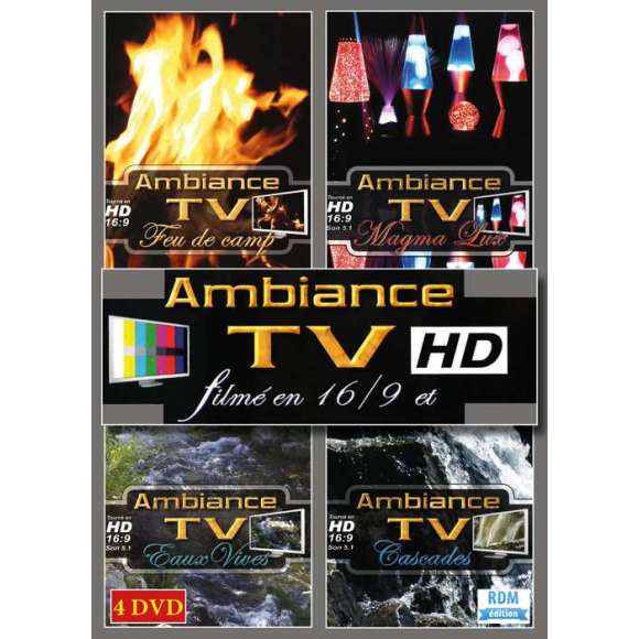 DVD - Film de  en DVD Ambiance TV - Feu de camp - Magma Lux - Eaux vives - Cascades