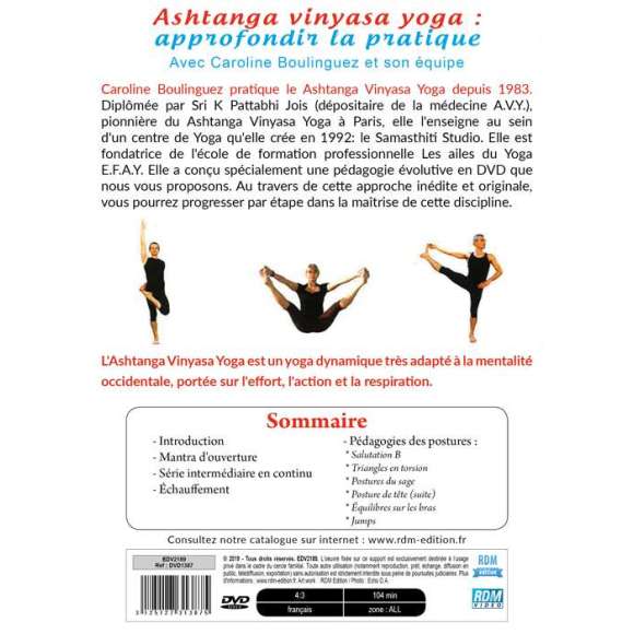 DVD - Film de  en DVD Ashtanga vinyasa yoga : approfondir la pratique