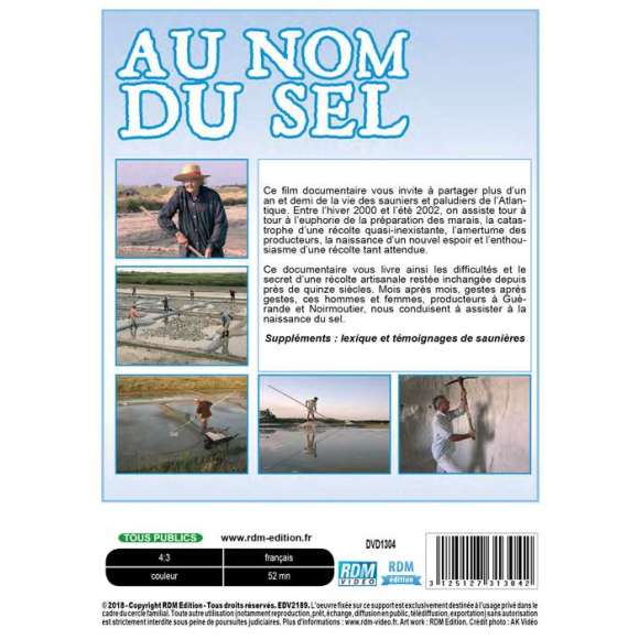 DVD - Film de Claude Poupard, Séverine Onfroy en DVD Au nom du sel