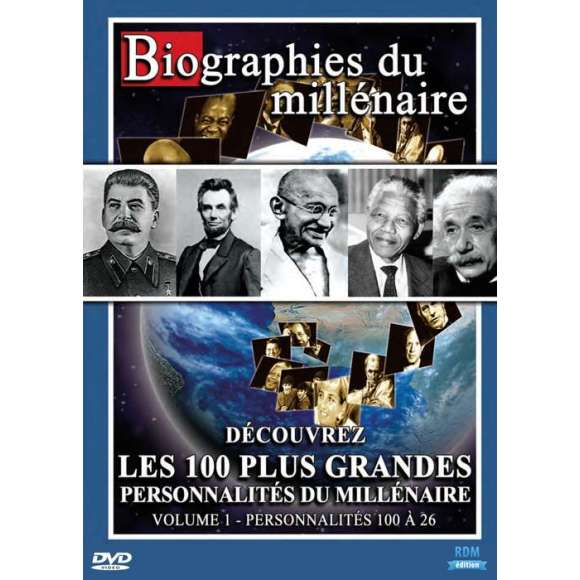 DVD - Film de  en DVD Biographies du millénaire - Volume 1