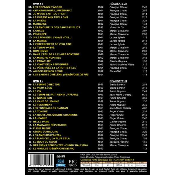 DVD - Film de  en DVD Brassens - 40 chansons inoubliables