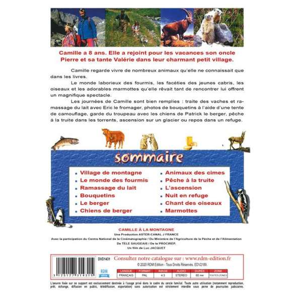 DVD - Film de Luc Jacquet en DVD Camille à la montagne