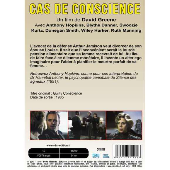 DVD - Film de David Greene en DVD Cas de conscience