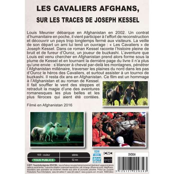 DVD - Film de Louis Meunier en DVD Cavaliers afghans, sur les traces de Joseph Kessel (Les)