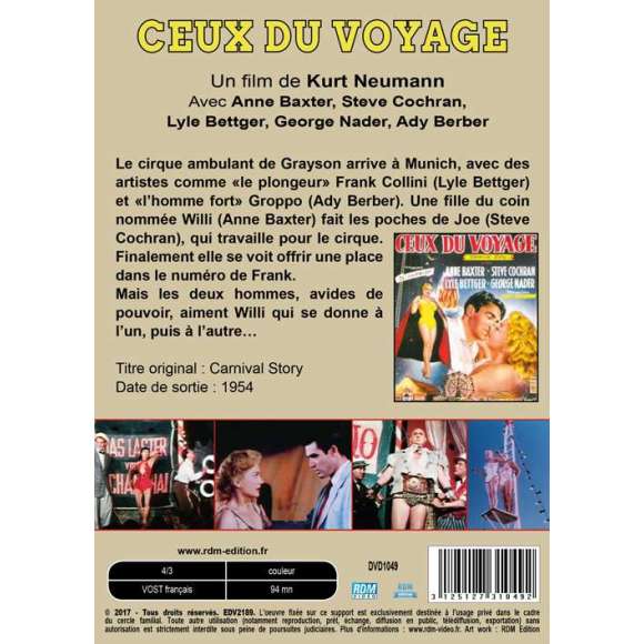 DVD - Film de Kurt Neumann en DVD Ceux du voyage