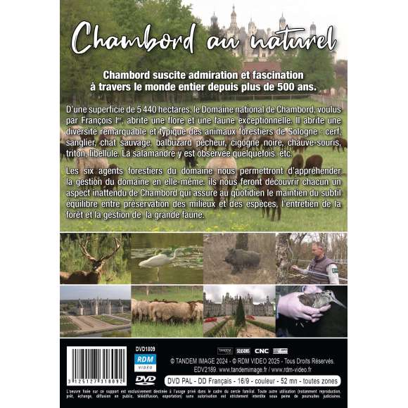 DVD - Film de Laurent Charbonnier, Mathilde Louveau en DVD Chambord au naturel