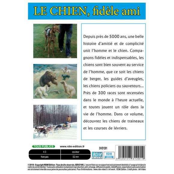 DVD - Film de  en DVD Chien, fidèle ami (Le) - Volume 2 - Chiens de traîneau - Course de lévriers