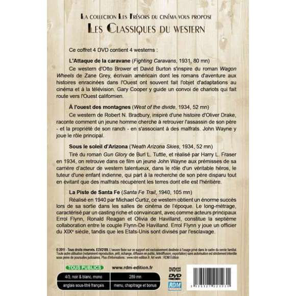 DVD - Film de Robert N. Bradbury, Otto Brower, David Burton, Michael Curtiz, Harry L. Fraser en DVD Classiques du western...