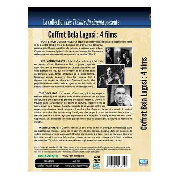 DVD - Film de Edward D. Wood Jr., Victor Halperin, Jean Yarbrough, Joseph H. Lewis en DVD Coffret Bela Lugosi - Plan 9...