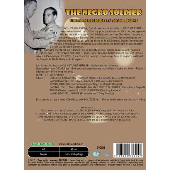 DVD - Film de Stuart Heisler en DVD Collection images d'archives militaires - L'histoire des soldats afro-américains