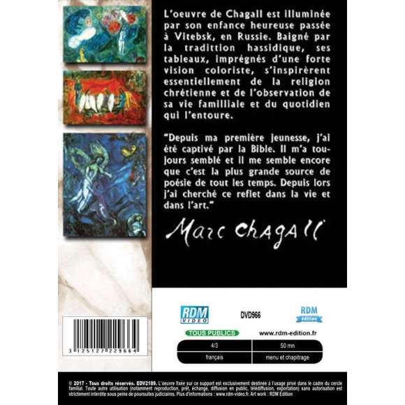 DVD - Film de  en DVD Collection les grands peintres - Marc Chagall