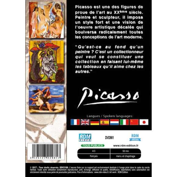 DVD - Film de  en DVD Collection les grands peintres - Pablo Picasso