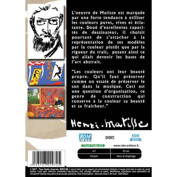 DVD - Film de  en DVD Collection les grands peintres - Henri Matisse
