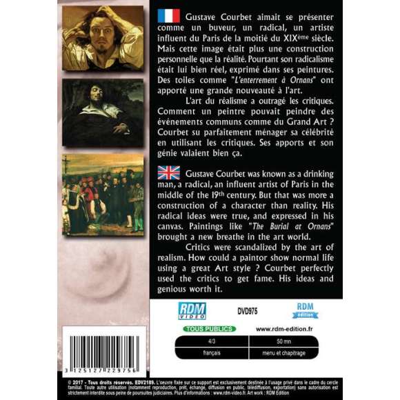 DVD - Film de  en DVD Collection les grands peintres - Gustave Courbet