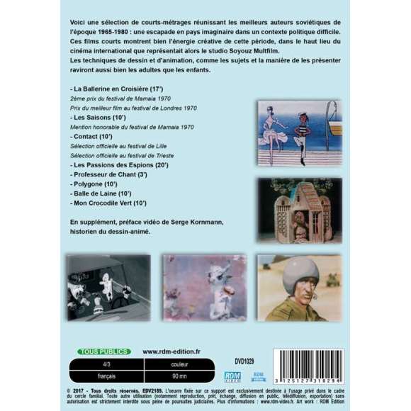 DVD - Film de  en DVD Collection les maîtres de l'animation russe - Animatikc vol 5 - Soyouz 65-80