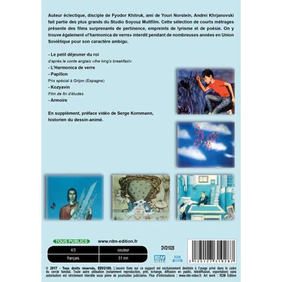 DVD - Film de Andrei Khrjanovski en DVD Collection les maîtres de l'animation russe - Animatikc vol 4 - Andrei Khrjanovski