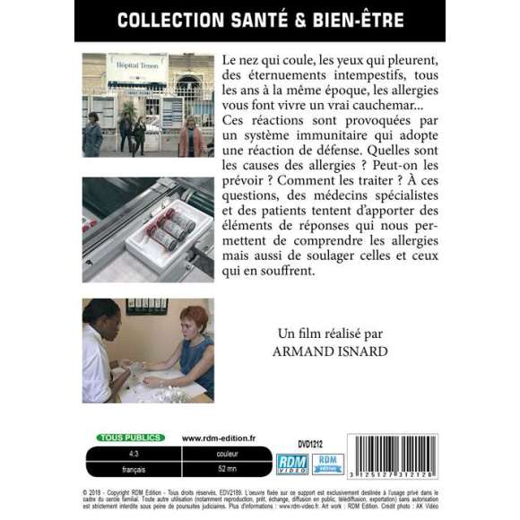 DVD - Film de Armand Isnard en DVD Collection Santé & bien-être - Les allergies
