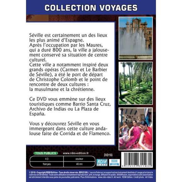 DVD - Film de  en DVD Collection voyages - Balades à Séville