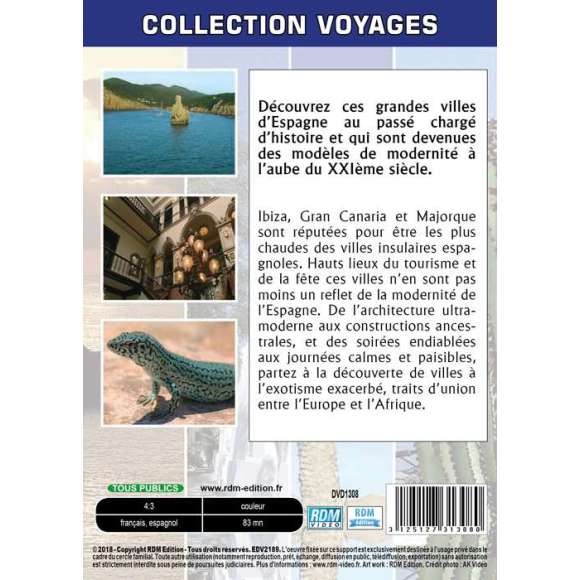 DVD - Film de  en DVD Collection voyages - Ibiza - Canaries - Majorque
