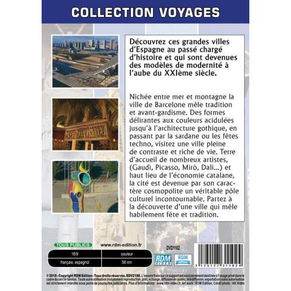 DVD - Film de  en DVD Collection voyages - Barcelone
