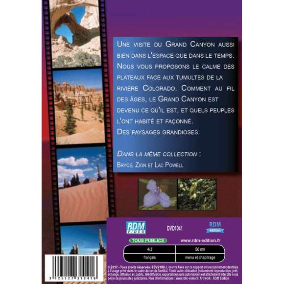 DVD - Film de  en DVD Collection voyages - Le Grand Canyon