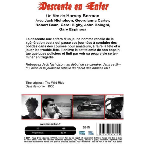 DVD - Film de Harvey Berman en DVD Descente en enfer