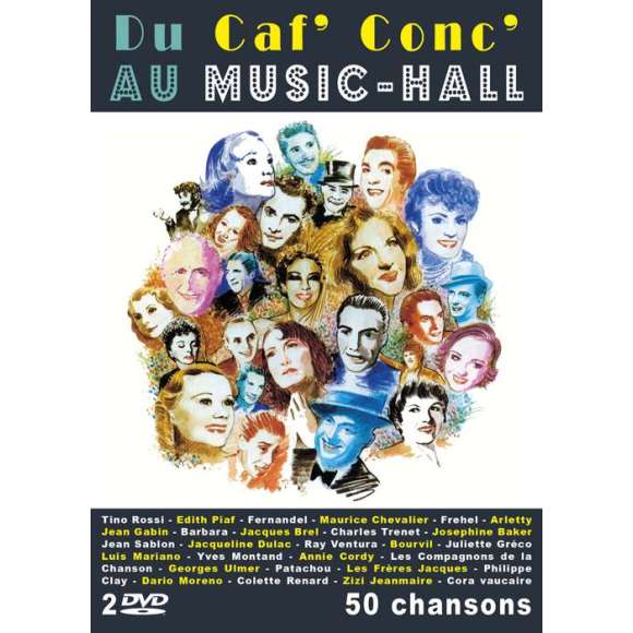 DVD - Film de  en DVD Du Caf' Conc au Music-Hall - 50 chansons