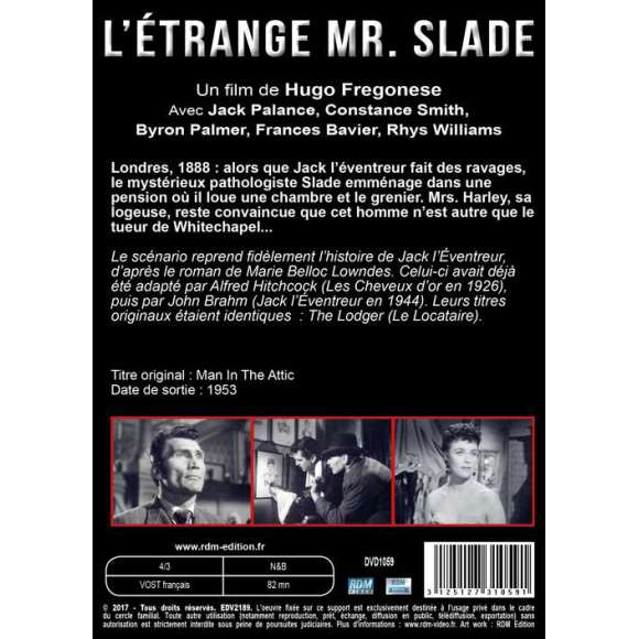 DVD - Film de Hugo Fregonese en DVD Étrange Mr. Slade (L')