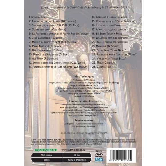 DVD - Film de  en DVD Flûte de pan et orgue - Concert à la Cathédrale de Strasbourg