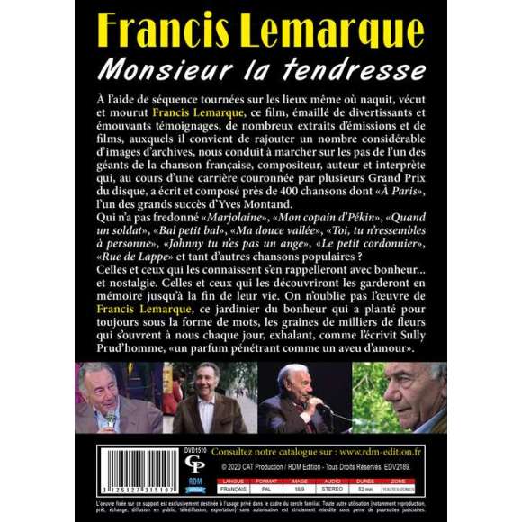 DVD - Film de Armand Isnard en DVD Francis Lemarque - Monsieur la tendresse