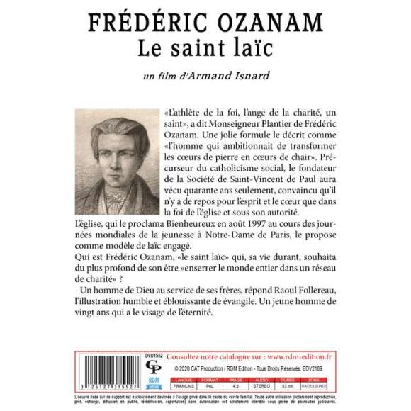 DVD - Film de Armand Isnard en DVD Frédéric Ozanam - Le saint laïc