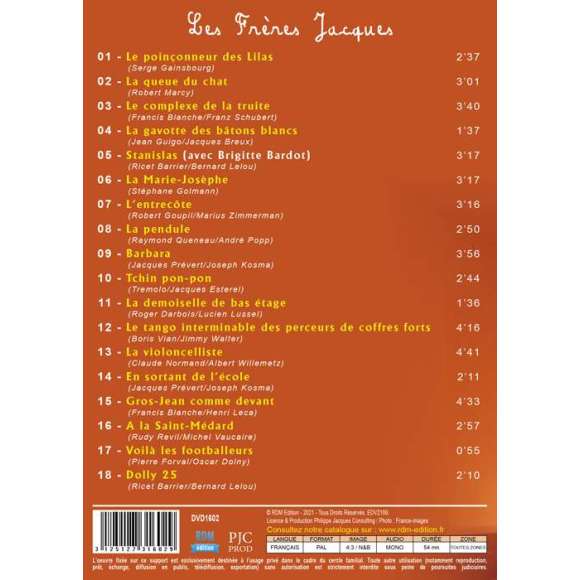 DVD - Film de  en DVD Frères Jacques (Les)