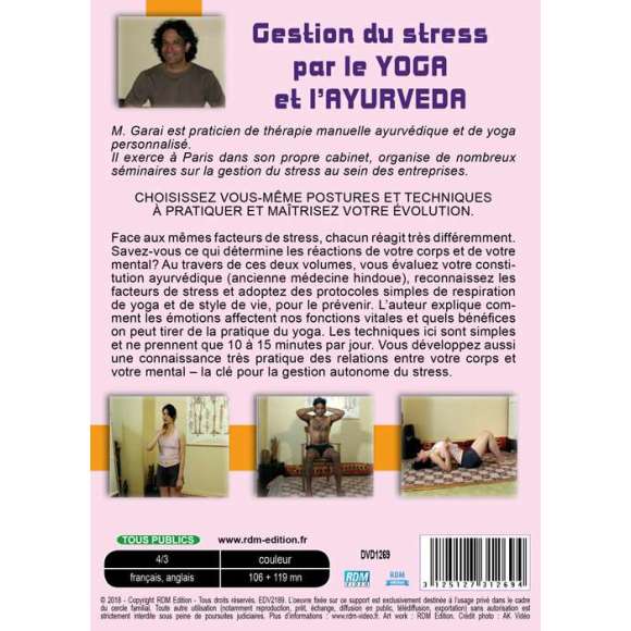 DVD - Film de  en DVD Gestion du stress par le yoga et l'ayurveda