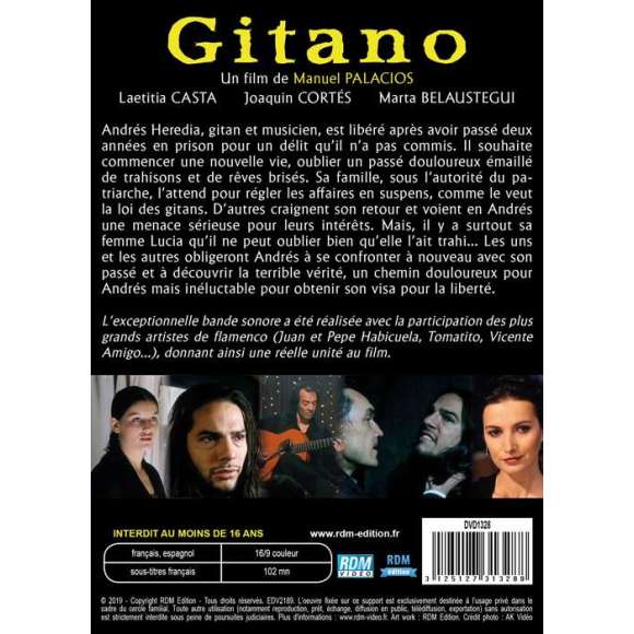 DVD - Film de Manuel Palacios en DVD Gitano