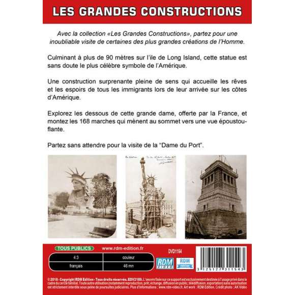 DVD - Film de  en DVD Grandes constructions (Les) - La Statue de la Liberté