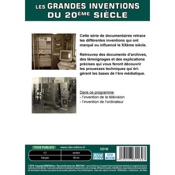 DVD - Film de  en DVD Grandes Inventions (Les) - Volume 2 - L'invention de la télévision - l'invention de l'ordinateur