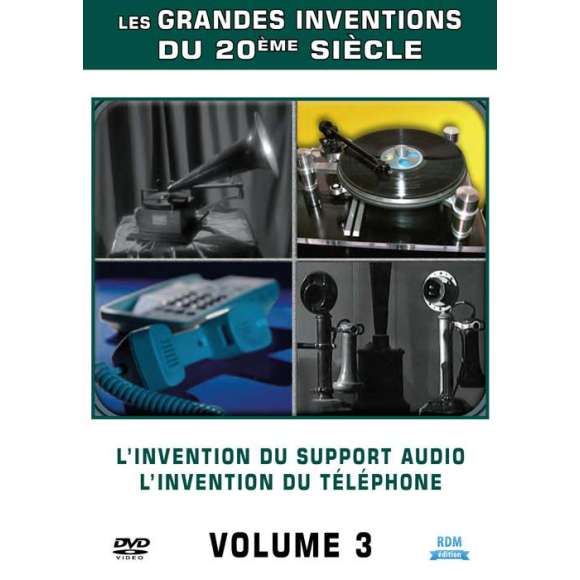 DVD - Film de  en DVD Grandes Inventions (Les) - Volume 3 - L'invention du support audio - l'invention du téléphone