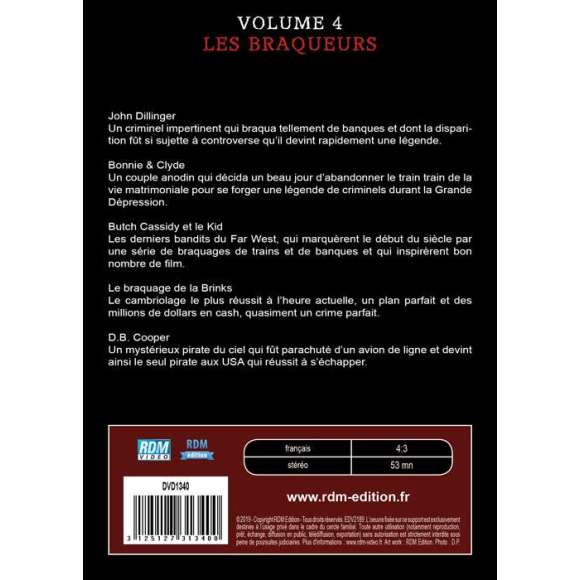 DVD - Film de  en DVD Grands Criminels (Les) - Volume 4 - Les braqueurs