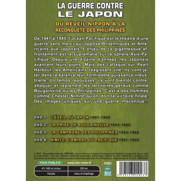 DVD - Film de  en DVD Guerre contre le Japon (La) - Volume 1 - Du réveil nippon à la reconquête des Philippines -...