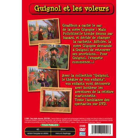 DVD - Film de  en DVD Guignol - Vol. 4 - Guignol et les voleurs