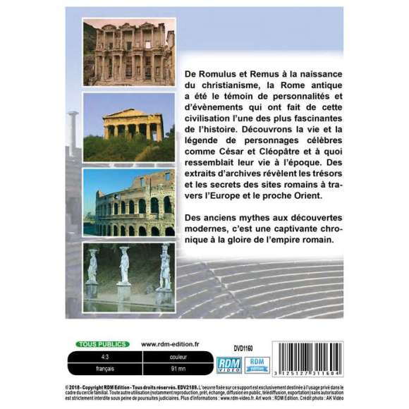 DVD - Film de  en DVD Histoire de la Rome antique (L') - Volume 1 - La République romaine - Naissance d'un empire