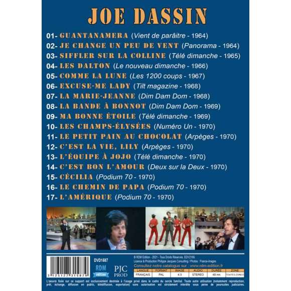 DVD - Film de  en DVD Joe Dassin - L'Amérique