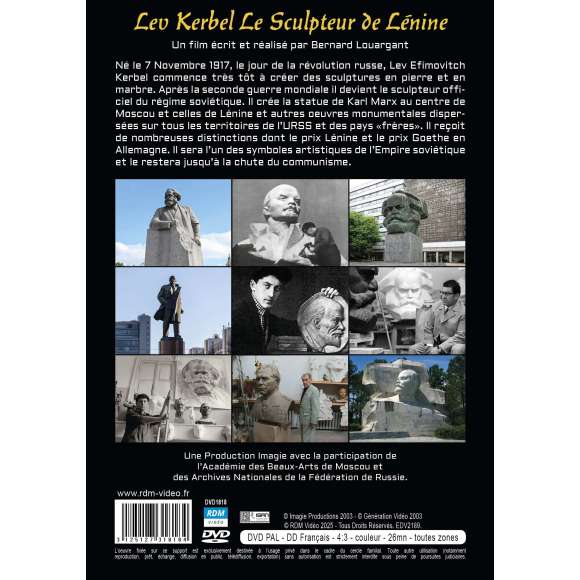 DVD - Film de Bernard Louargant en DVD Lev Kerbel - Le Sculpteur de Lénine