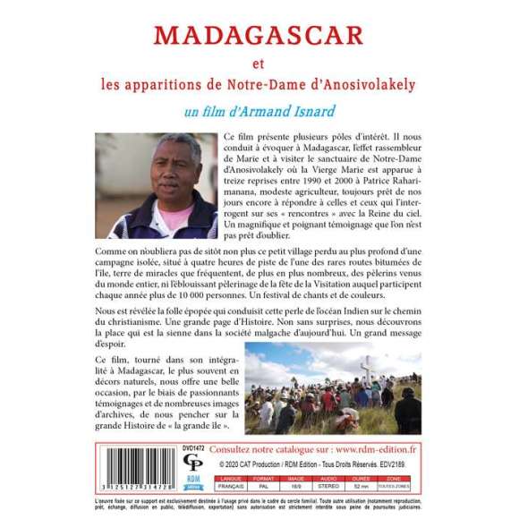 DVD - Film de Armand Isnard en DVD Madagascar et les apparitions de Notre-Dame d'Anosivolakely